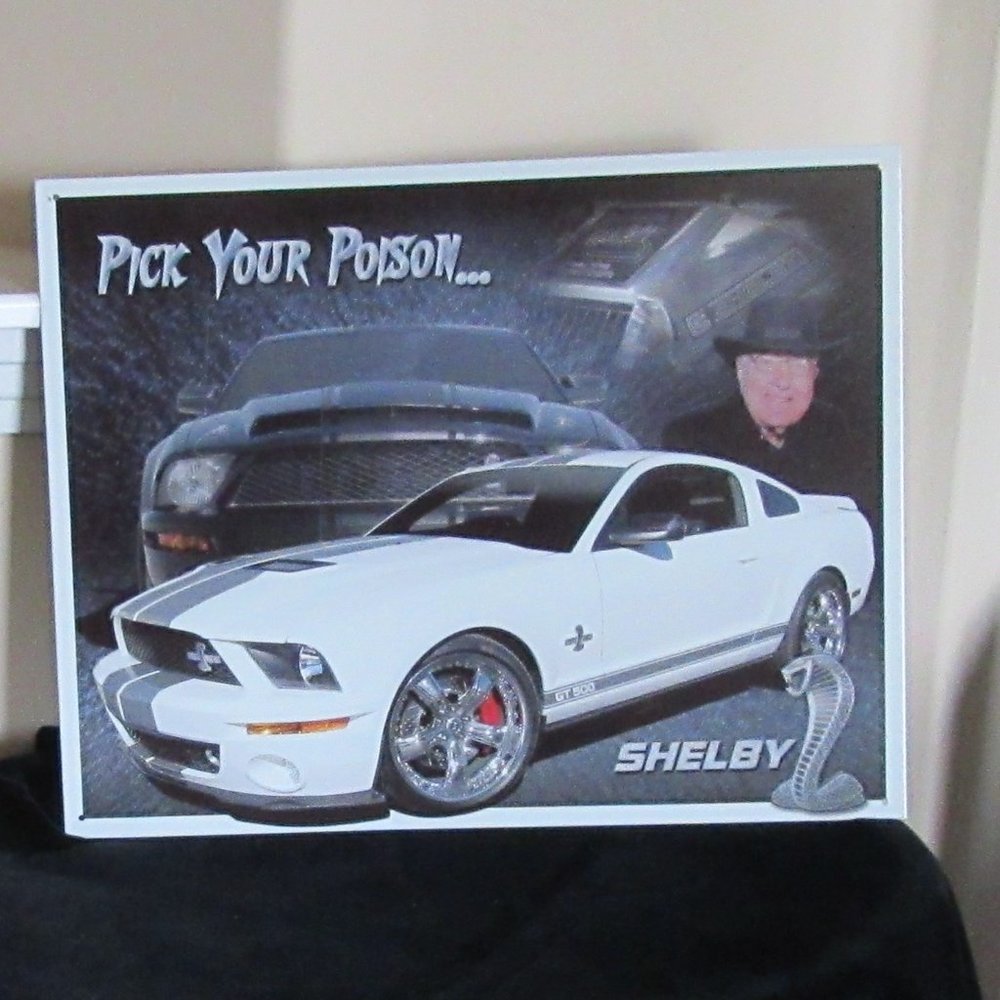 COPY - Tin Sign "Shelby Mustang"  -Pick Your Poison